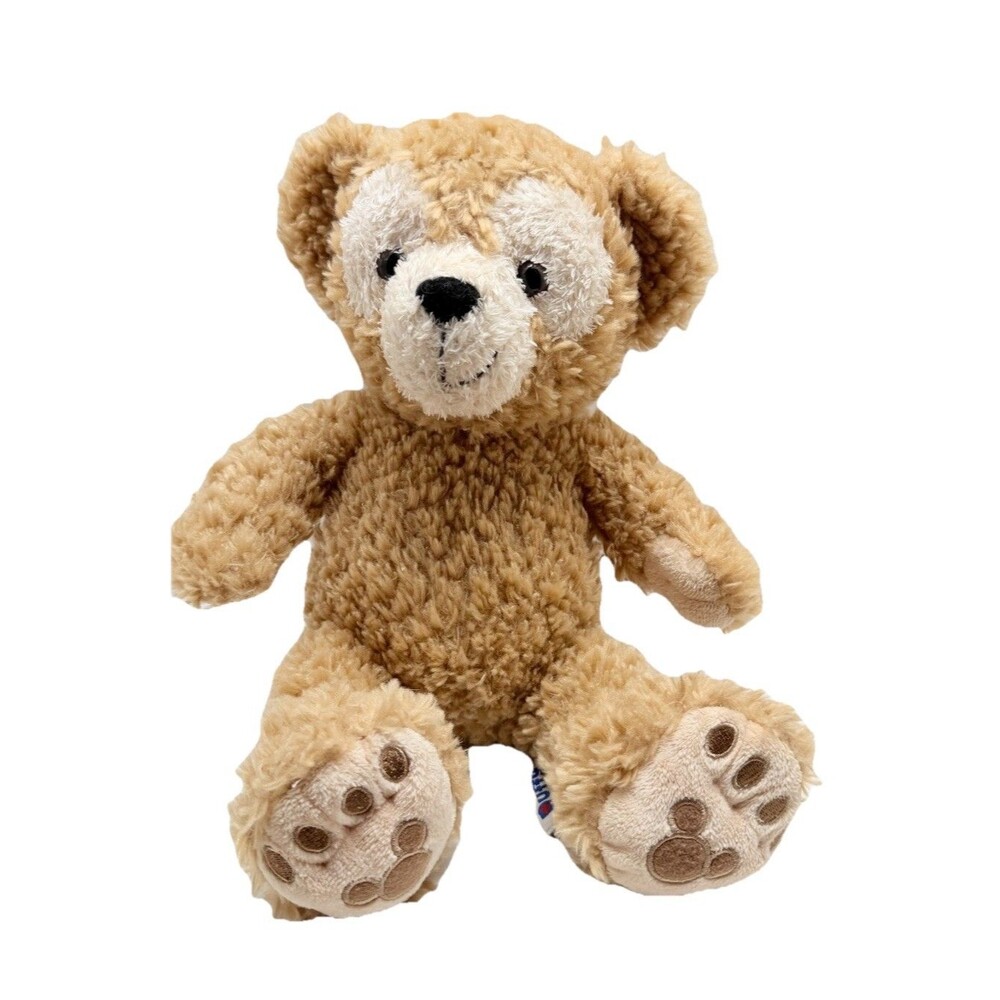 Walt Disney Parks 13" DUFFY TEDDY BEAR Hidden Mickey Mouse Plush Tan Furry Toy